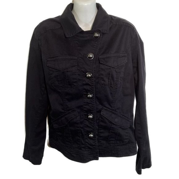 Express Women’s Black Casual Blazer Jacket Size Medium - Picture 1 of 9